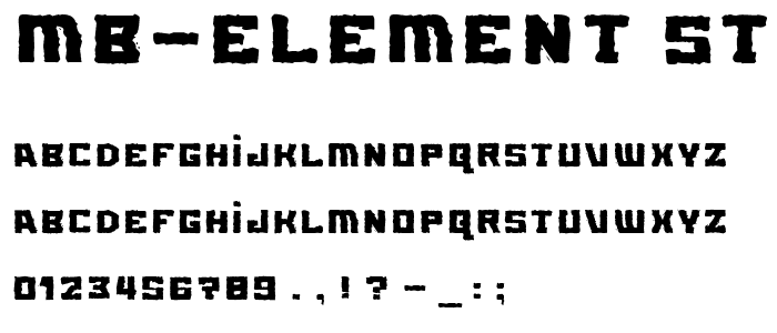 MB-Element Standard font