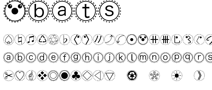 MBats font