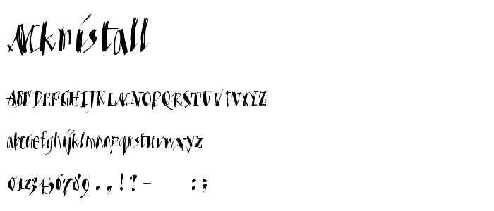 MKristall font