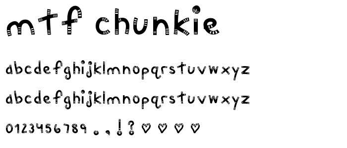 MTF Chunkie font