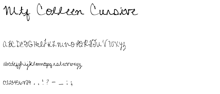 MTF Colleen Cursive font