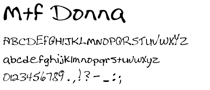 MTF Donna font