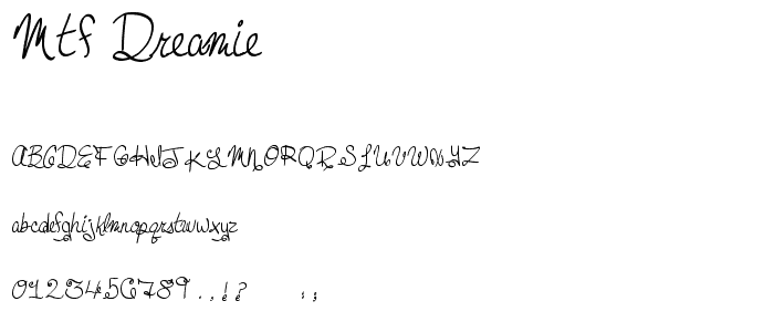 MTF Dreamie font