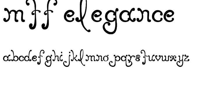 MTF Elegance font