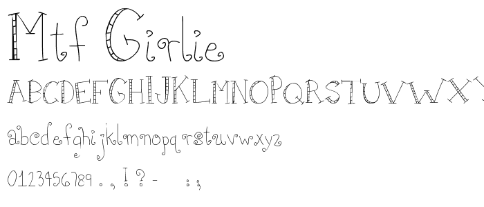 MTF Girlie font