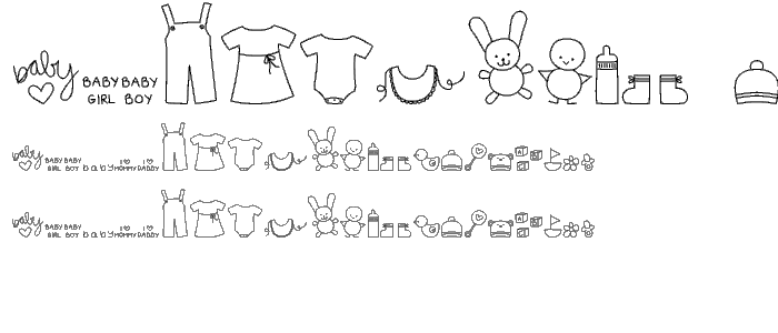 MTF Itty Bitty Baby font