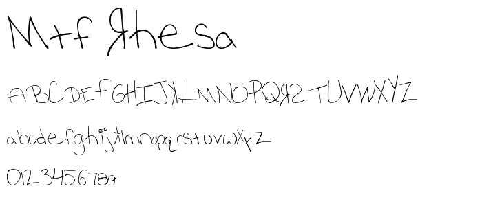 MTF Rhesa font