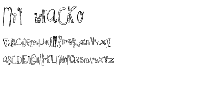 MTF Whacko font