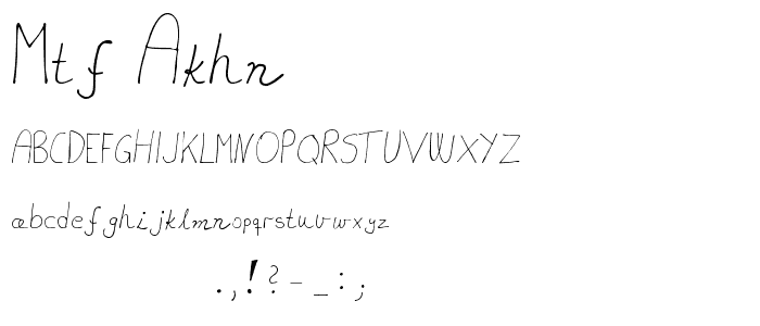 MTF akhn font