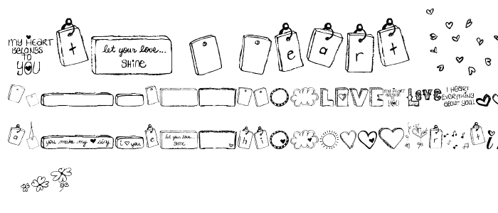 MTF i heart Sketches font