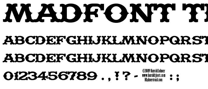 Madfont Thorns font