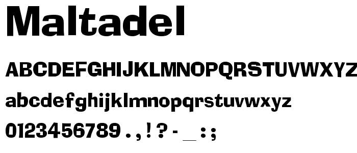 Maltadel font