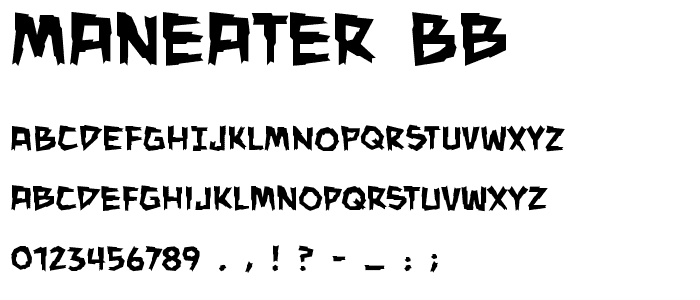 ManEater BB font