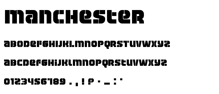 Manchester font