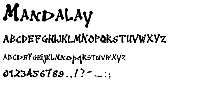 Mandalay font