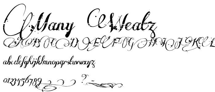 Many Weatz font