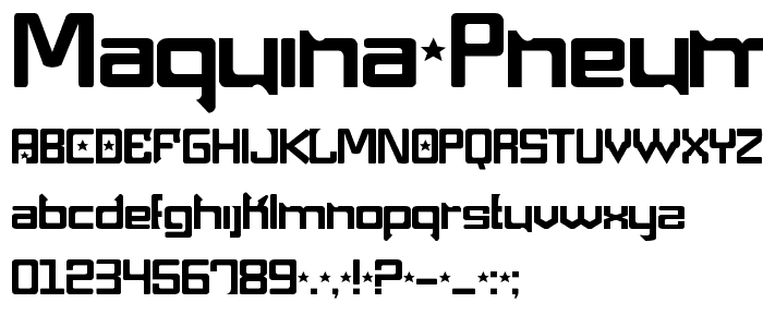 Maquina Pneumatica font