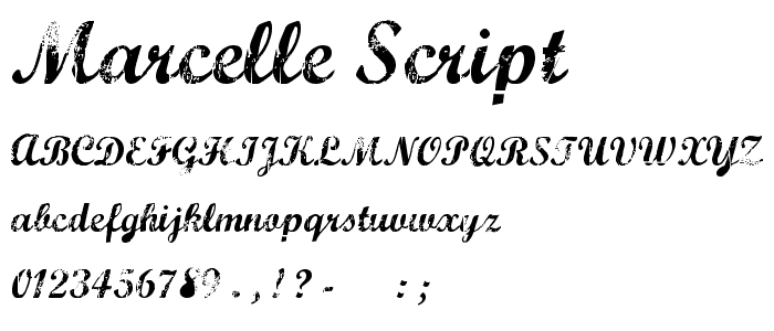 Marcelle Script font