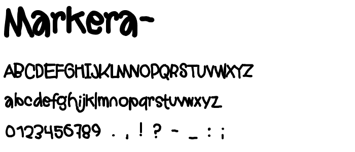 Markera  font