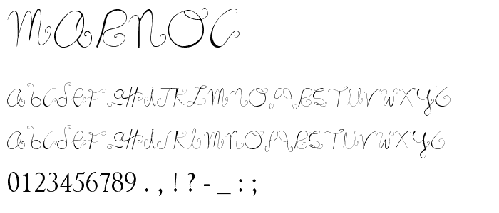 Marnoc font