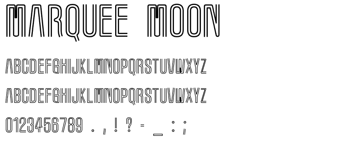 Marquee Moon font