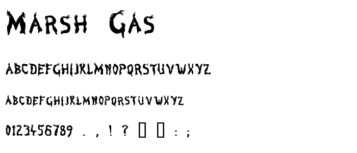 Marsh Gas font