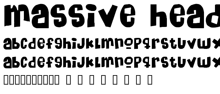 Massive Headache font