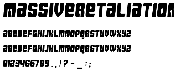 MassiveRetaliation-Regular font