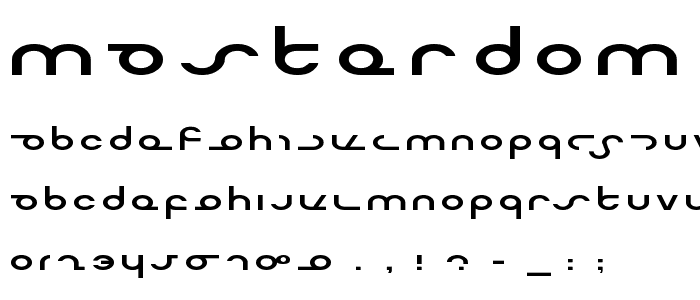 Masterdom Exp font