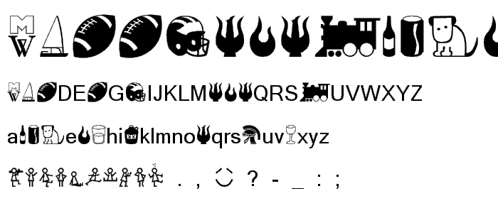 Mattbats font