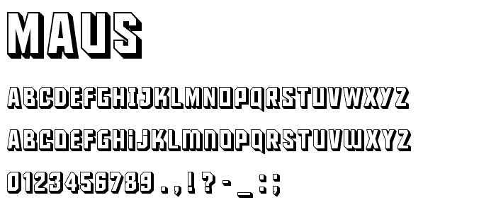 Maus font