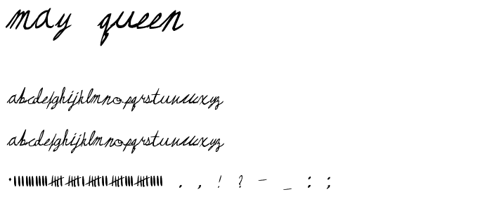 May Queen font