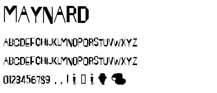 Maynard font