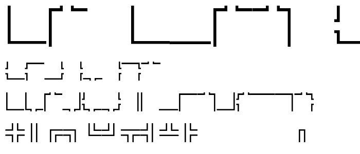 Maze Maker Dungeon Level 2F font