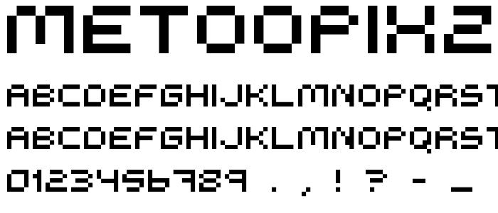 MeTooPixzi font