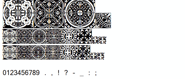 Medieval Tiles I font