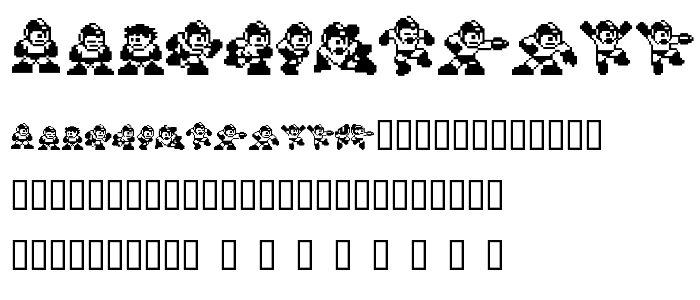 MegaMan2 .TheMang font