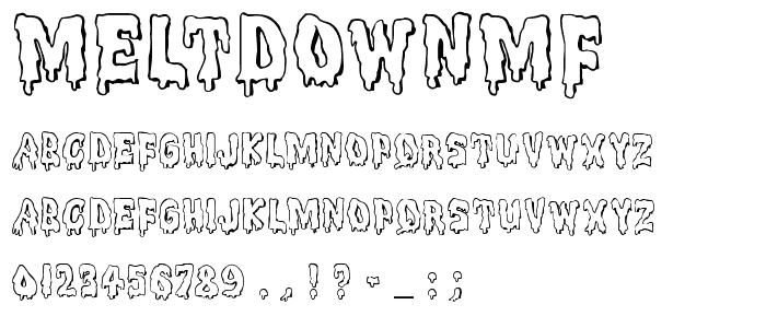 MeltdownMF font