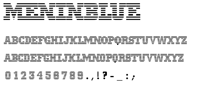 MeninBlue font