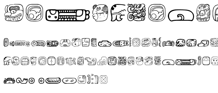 MesoAmerica Dings Two font