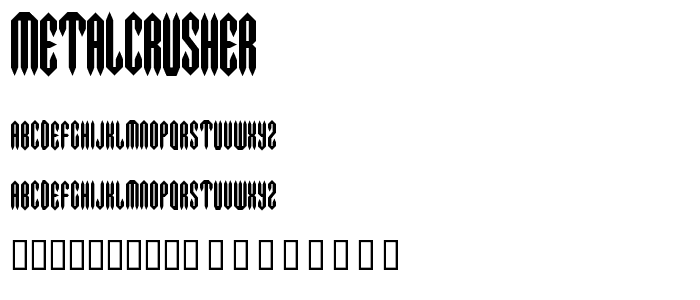 MetalCrusher font