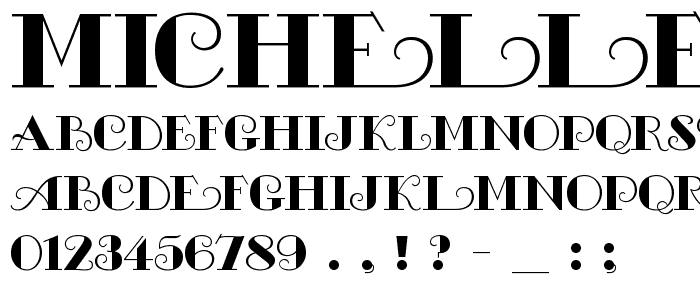 MichelleFLF Bold font