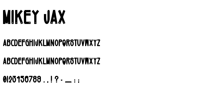 Mikey Jax font