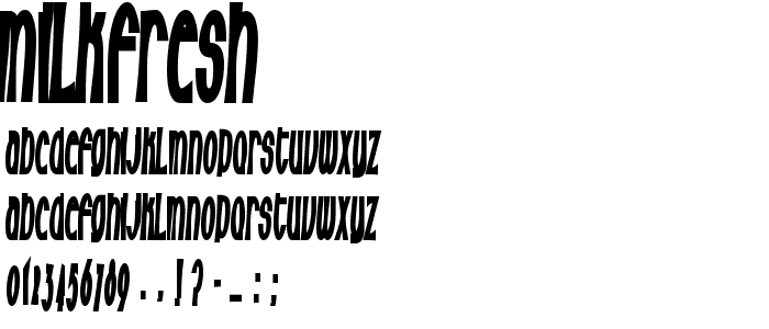 Milkfresh font