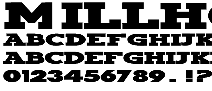 Millhouse font