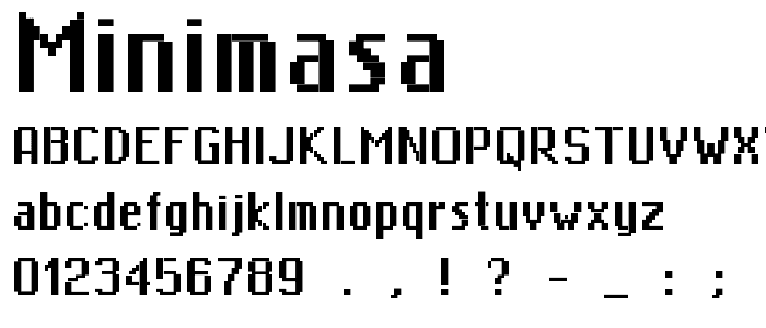 MiniMasa font