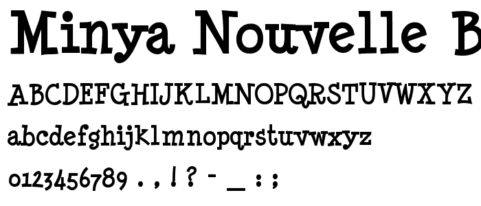 Minya Nouvelle Bold font