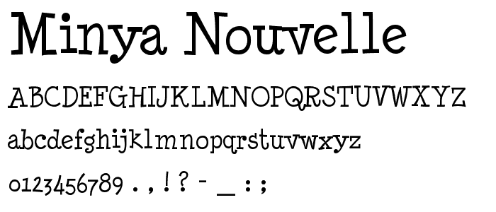 Minya Nouvelle font