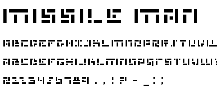 Missile Man font