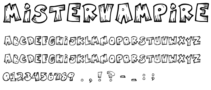 MisterVampire font